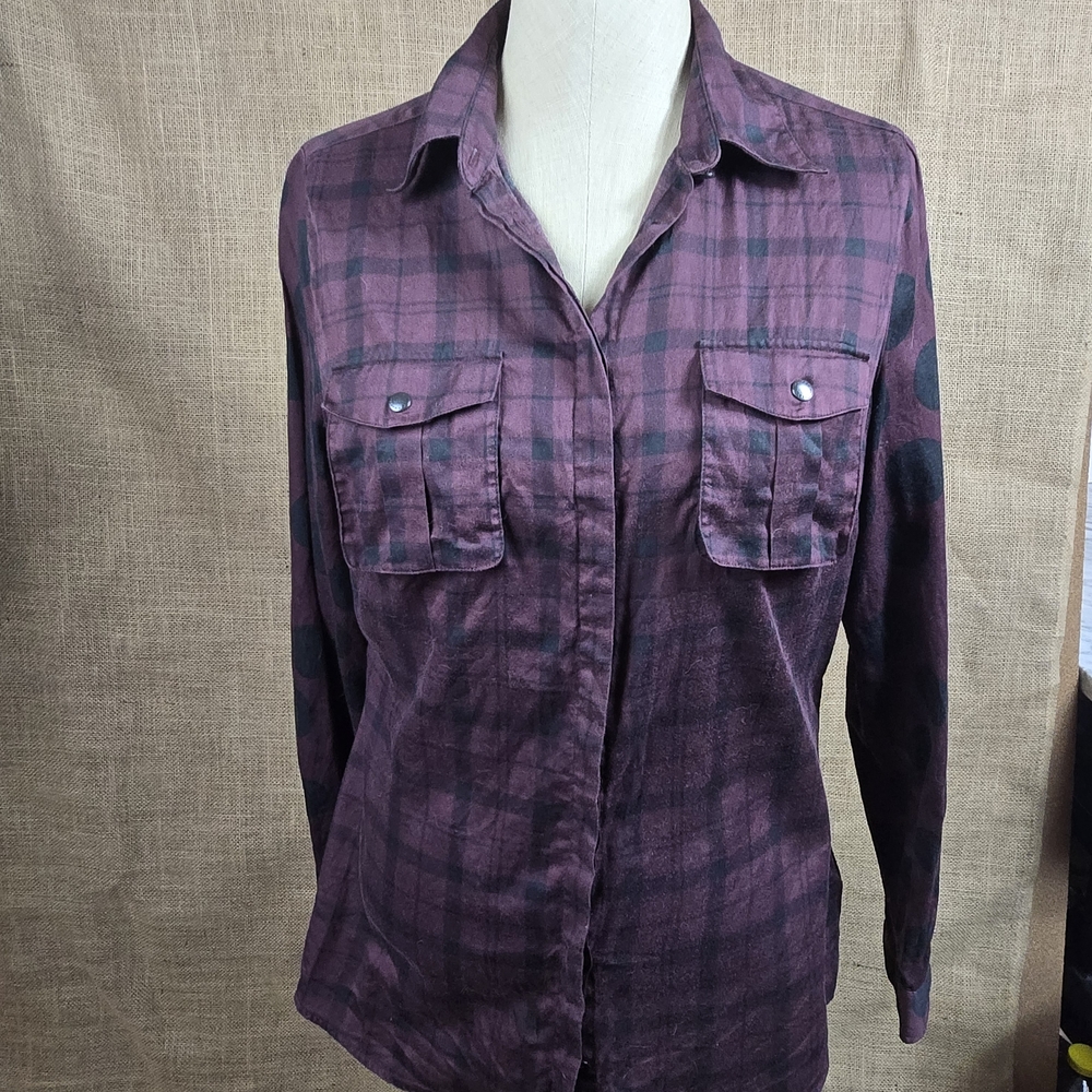 Barbour Purple Plaid Women's Blouse